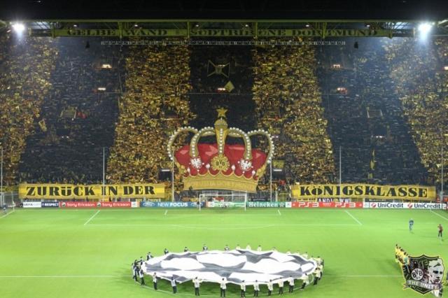 Dortmund Choreo gegen Arsenal London