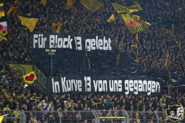 Dortmund Choreo gegen Augsburg