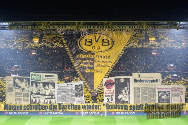 Dortmund Choreo gegen Benfica Lissabon