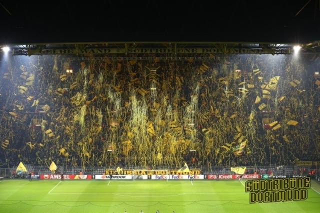 Dortmund Choreo gegen Atalanta Bergamo