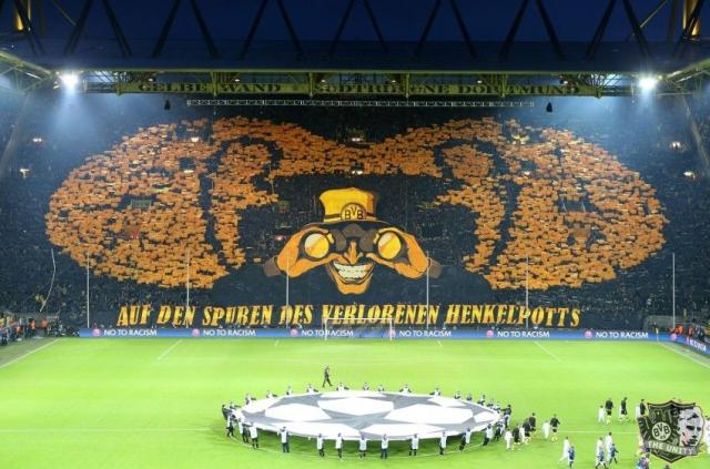 Dortmund Choreo gegen Malaga