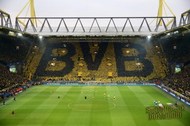 Dortmund Choreo gegen Monaco