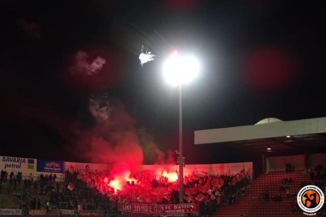 Pyro zu 120 Jahren FC Bayern