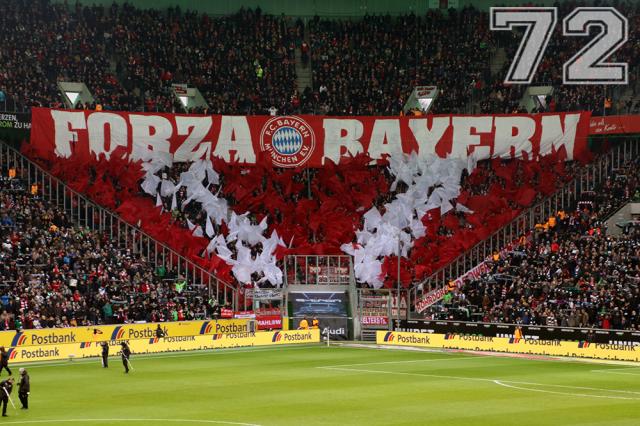 Bayern Choreo in Gladbach 