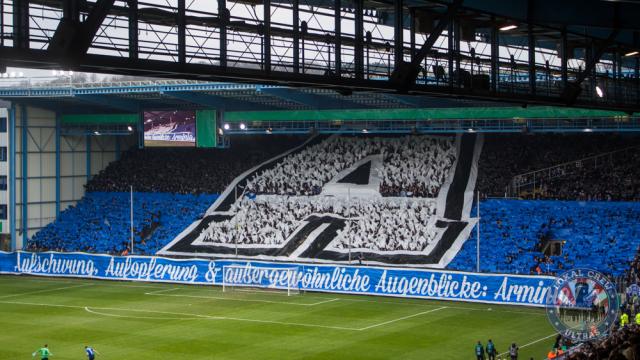 Bielefeld Choreo gegen Gladbach