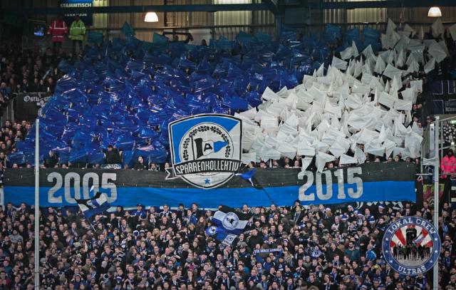 Bielefeld Choreo gegen St. Pauli