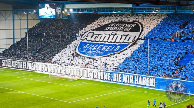 Bielefeld Choreo gegen Wolfsburg
