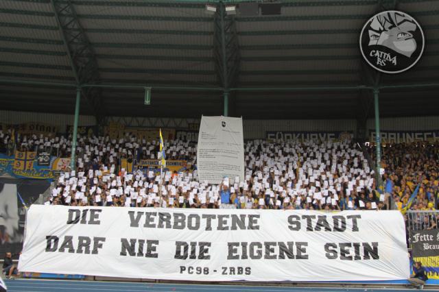 Braunschweig Choreo gegen Sandhausen
