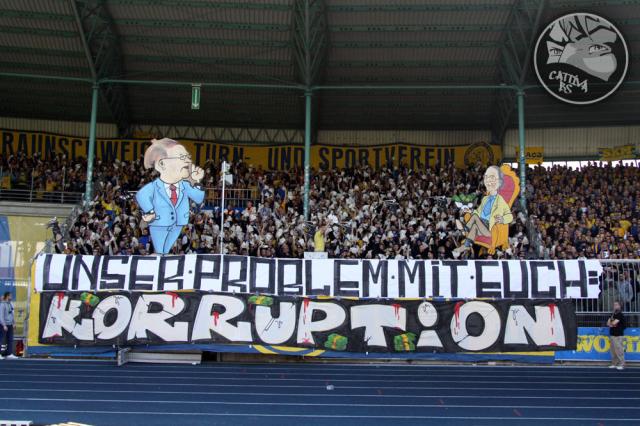 Braunschweig Choreo gegen Sandhausen