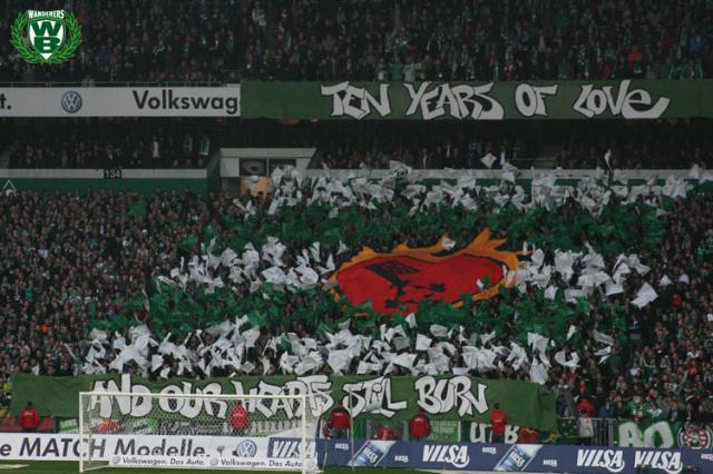 Bremen Choreo gegen Gladbach