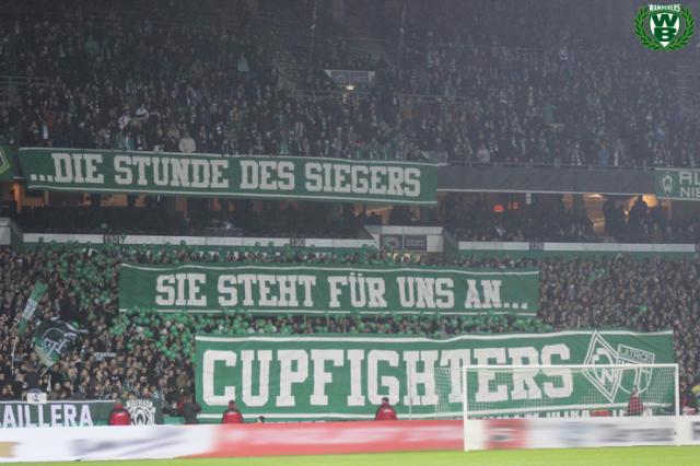 Bremen Choreo gegen Freiburg (DFB-Pokal)