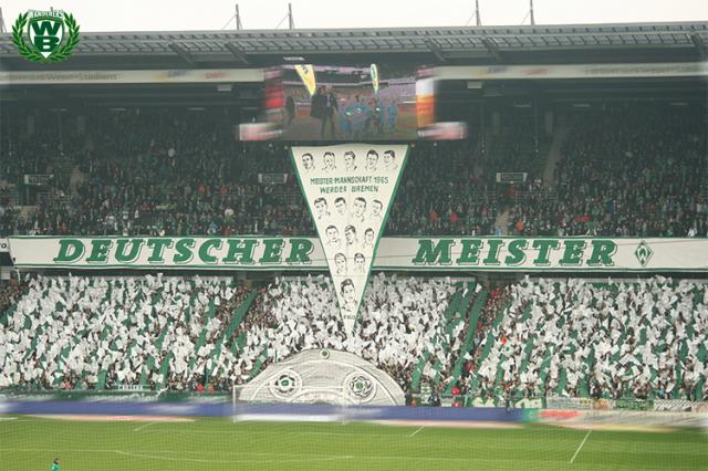 Bremen Choreo gegen Gladbach