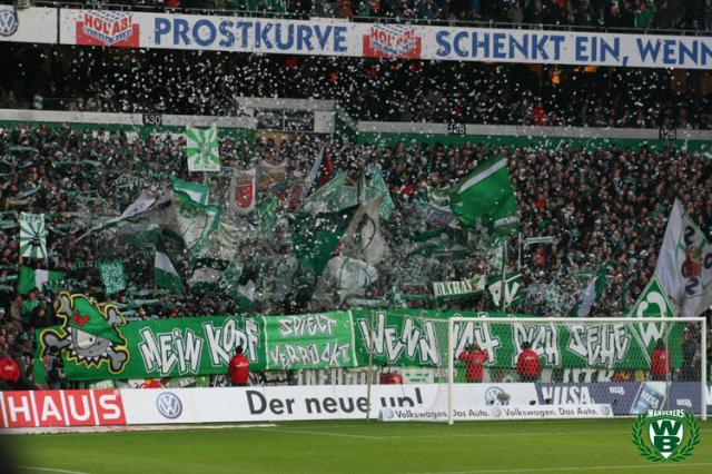 Bremen Choreo gegen Wolfsburg