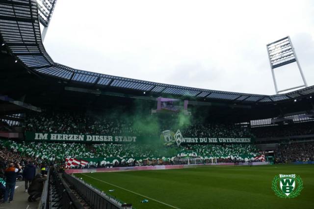 Bremen Choreo gegen Freiburg