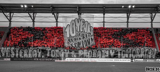 Ingolstadt mit Choreo beim letzten Heimspiel!