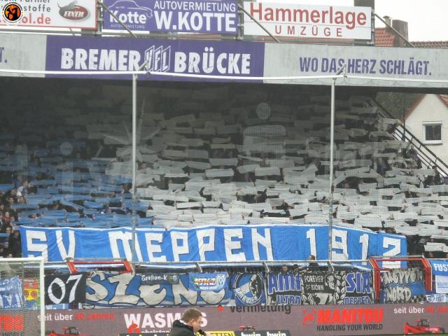 Auswärtschoreo des SV Meppen!