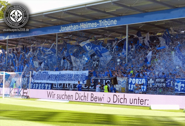 Darmstadt Choreo gegen Paderborn