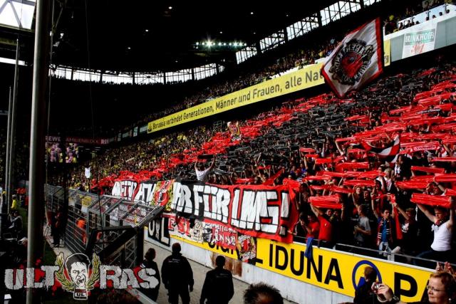 Leverkusen Choreo in Dortmund