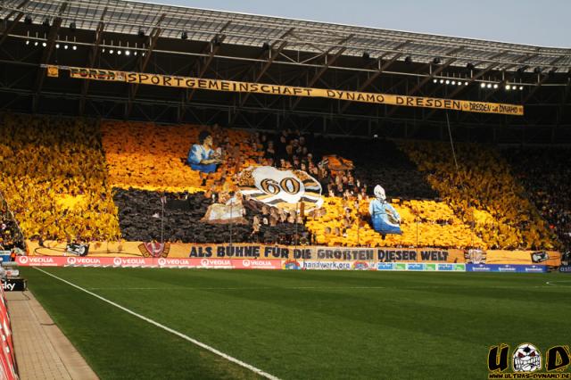 Dynamo Choreo gegen Cottbus