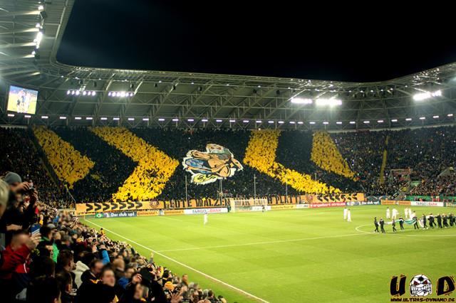 Dynamo Choreo gegen Dortmund