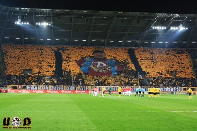 Dynamo Choreo gegen Erfurt