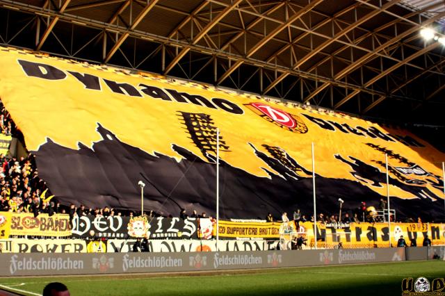 Dynamo Choreo gegen Fürth