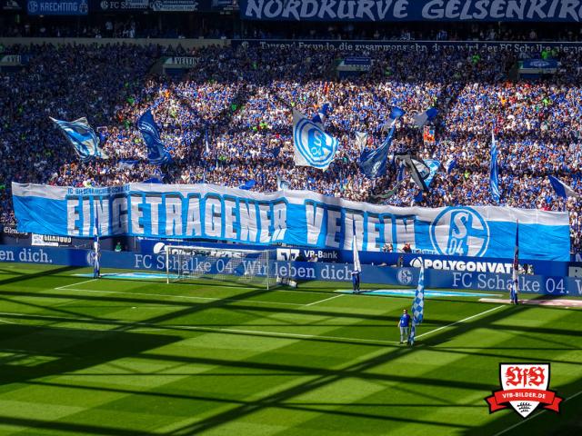 Schalke mit Banner gegen Stuttgart!
