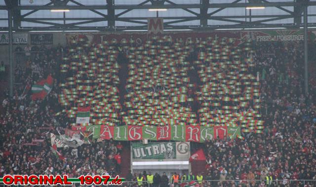 Augsburg Choreo gegen Gladbach