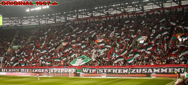 Augsburg Choreo gegen Gladbach