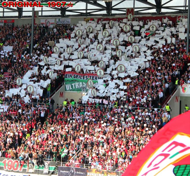 Augsburg Choreo gegen Hamburg