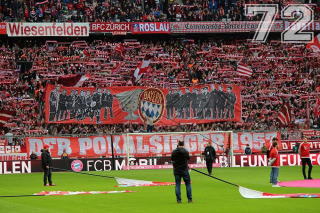Bayern Choreo gegen Hamburg