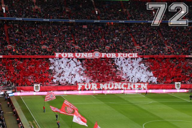 Bayern Choreo gegen Nürnberg