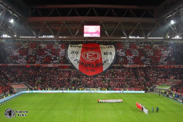 Fortuna Choreo gegen Karlsruhe