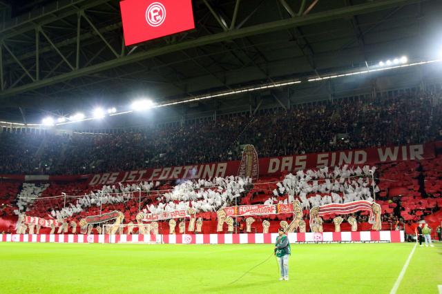 Fortuna Choreo gegen Kaiserslautern