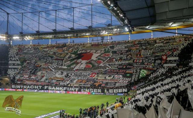 Frankfurt Choreo gegen Chelsea London