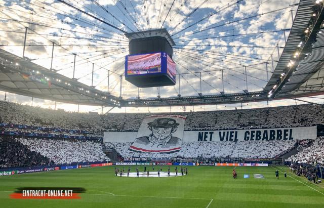 Frankfurt Choreo gegen Sporting Lissabon