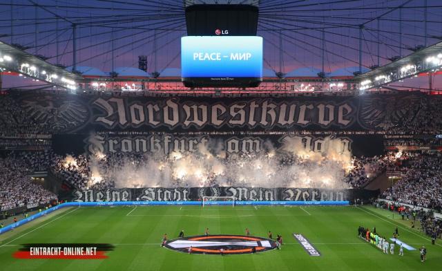 Frankfurt Choreo gegen West Ham