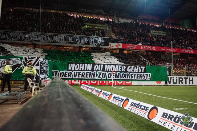 Gladbach Choreo in Freiburg