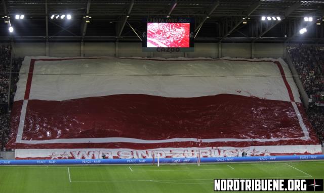 Freiburg Choreo gegen Qarabağ FK