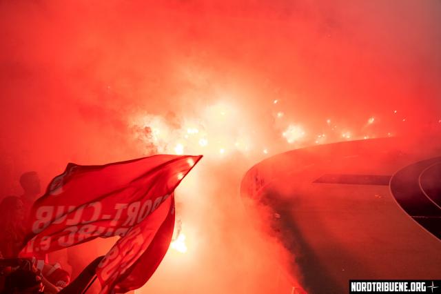 Freiburg Pyro beim DFB-Pokalfinale in Berlin