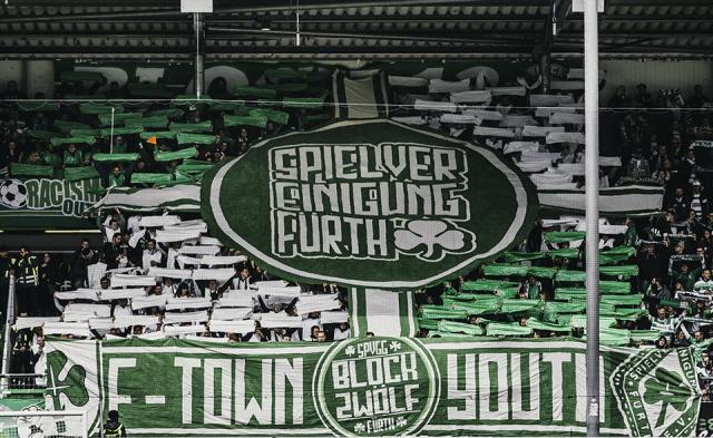 SpVgg Fürth Choreo gegen Düsseldorf