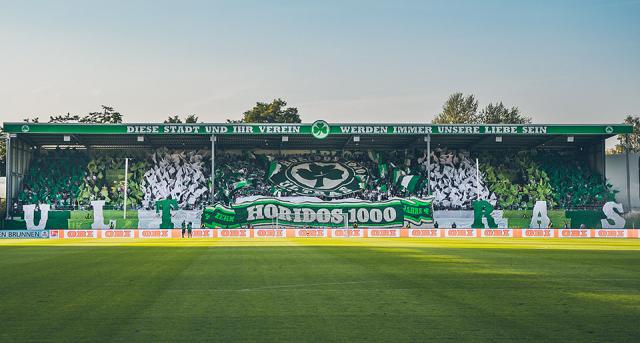 SpVgg Fürth Choreo gegen Ingolstadt