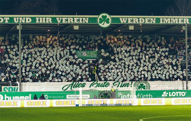 SpVgg Fürth Choreo gegen Ingolstadt