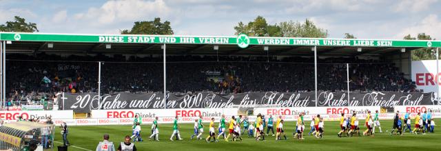 SpVgg Fürth Choreo gegen Karlsruhe