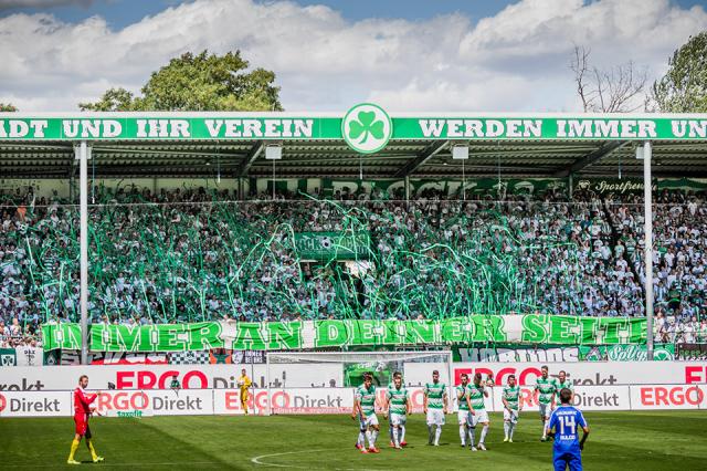 SpVgg Fürth Choreo gegen Karlsruhe