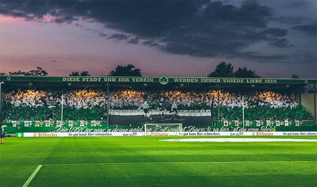 SpVgg Fürth Choreo gegen Nürnberg