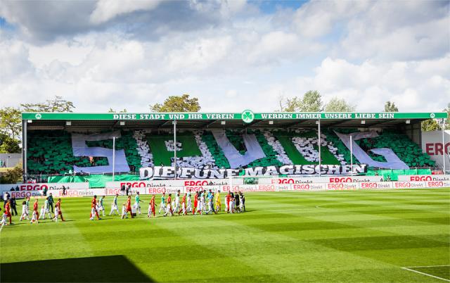 SpVgg Fürth Choreo gegen Sandhausen