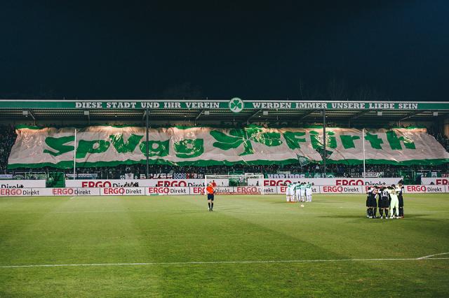 SpVgg Fürth Choreo gegen Sandhausen