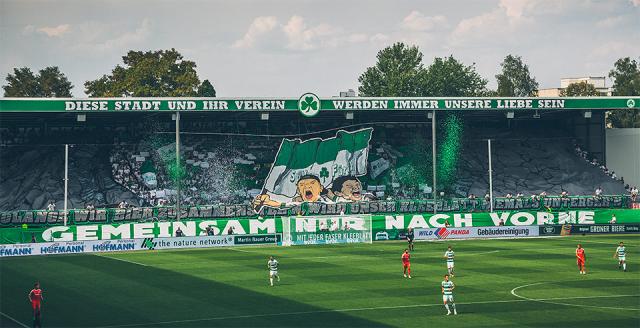 SpVgg Fürth Choreo gegen Sandhausen