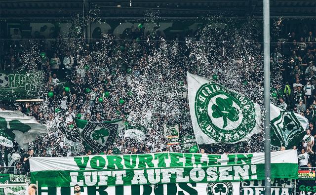 SpVgg Fürth Choreo gegen Wiesbaden
